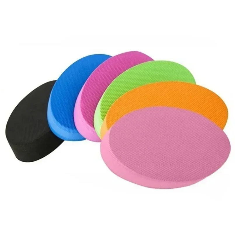 

TPE Yoga Mat Oval Massage Soft Balance Pad Waterproof Cushion Trainer Gym Pilates Block Fitness Knee Pad 5cm Thickness 1PC