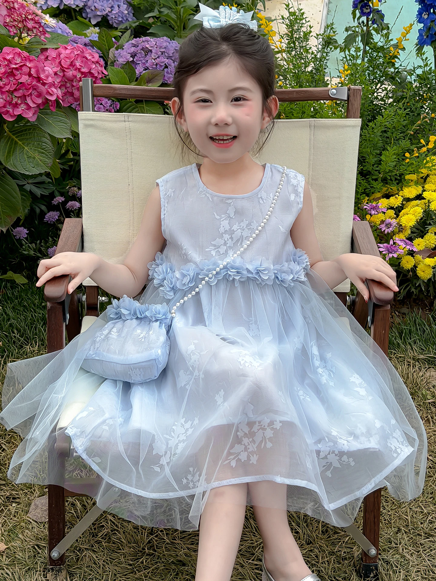 プリンセスドレス-女の子のサマードレス-美しい小さな女の子のドレス-女の赤ちゃんのドレス-子供の夏服-ソフトポリエステル繊維