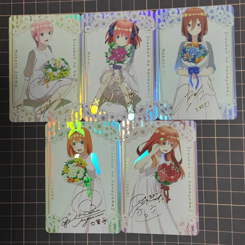 The Quintessential Quintuplets Uesugi Raiha Nakano Ichika DIY Homemade Toys Collection Card Christmas Birthday Gift