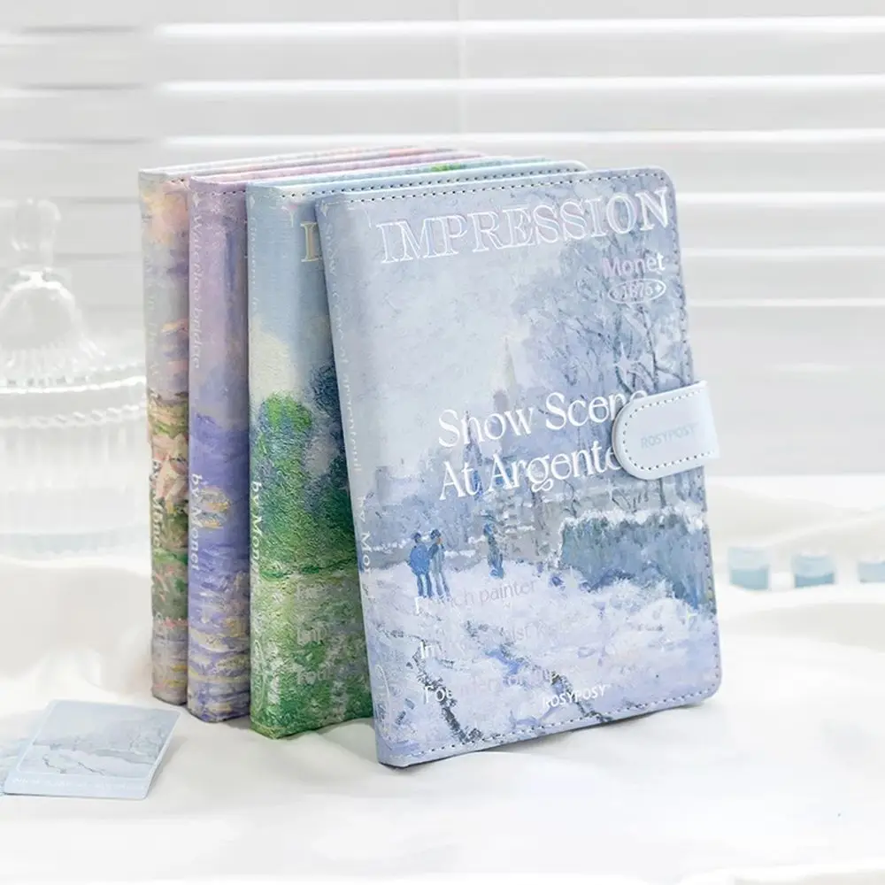 อุปกรณ์สำนักงาน สมุดภาพสร้างสรรค์ ภาพวาดสีน้ำมัน ปกแม่เหล็กหลากสี สมุดบันทึก DIY สมุดภาพทิวทัศน์ สมุดโน้ต