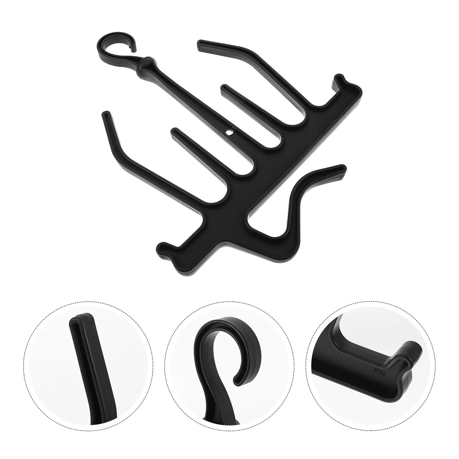 Colgador de equipo de buceo, estante de buceo de plástico, soporte antideslizante para traje de neopreno para surf, buceo, equipo de almacenamiento de viaje, gancho para deportes acuáticos