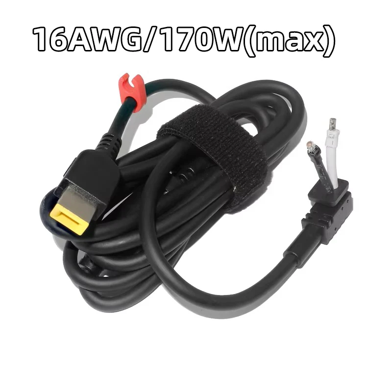 Adaptador de corriente CC, conector de cargador, cable conector, cable para portátil original de 16AWG, 135W, 170W para Lenovo T440p Y50-70 R720 Y700