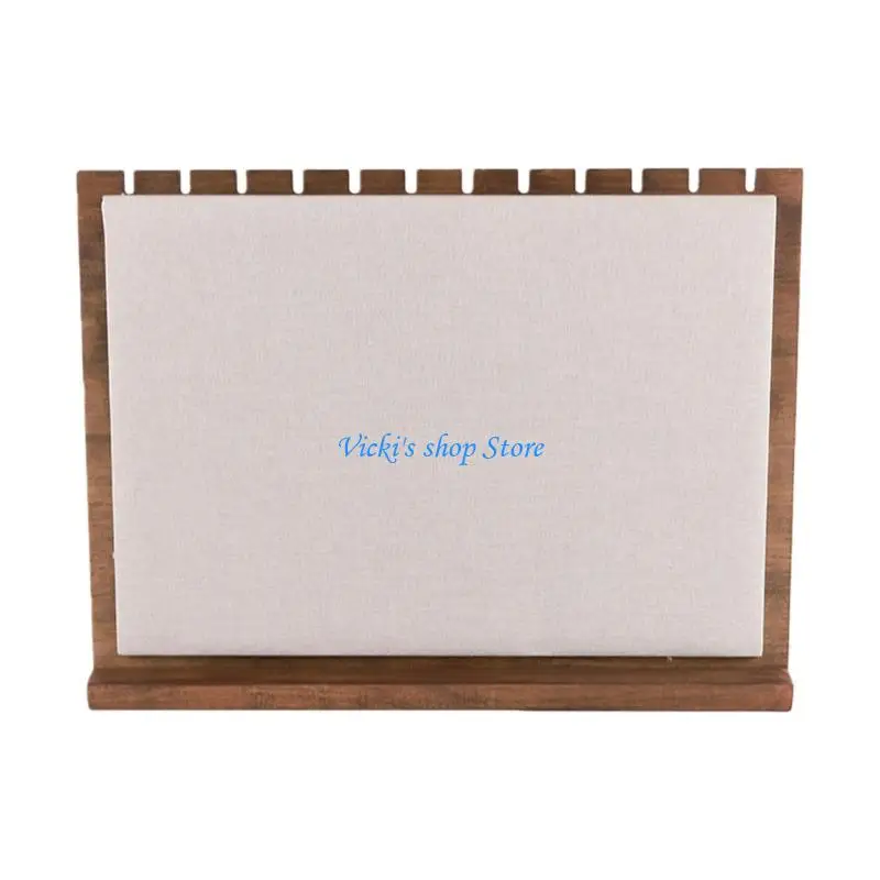 

Sustainable Wooden Necklace Stand Vertical Pendant Tray Jewelry Display Shelf