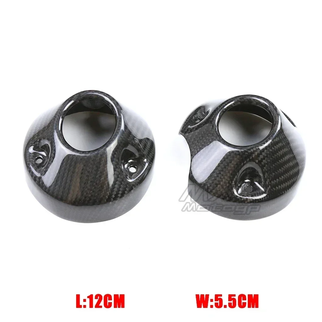 100% Carbon Fiber Motorcycle Exhaust Rear Tail Covers Fairing Caps For Harley Sportster S 1250 RH1250 RH 1250S 2021 2022 2023