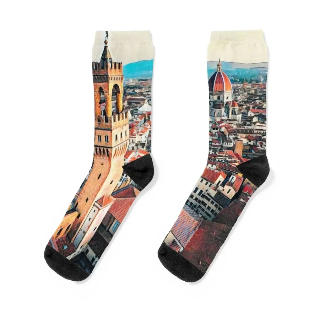 Florence Socks happy gift Antiskid soccer Designer Man Socks Women's