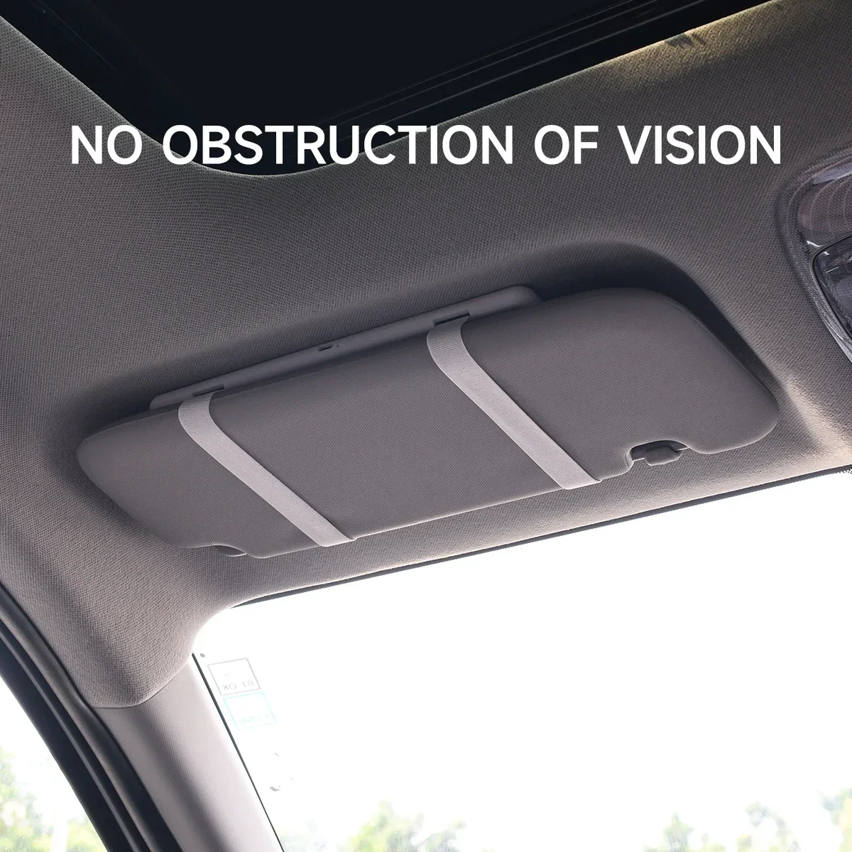 Car Sun Visor Vanity Mirror Rechargeable, Car Makeup Mirror 3 Color Lighting Modes,Dimming Touch Control, Car Mirror for Car SUV