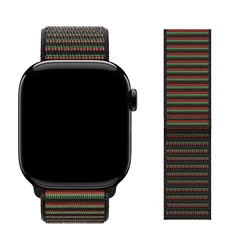 Nylon band For Apple Watch Straps 45mm 44mm 46mm 40mm 49mm 41mm 42mm 38 Bracelet belt Correa iWatch Series 6 Se 7 8 9 10 ultra 2