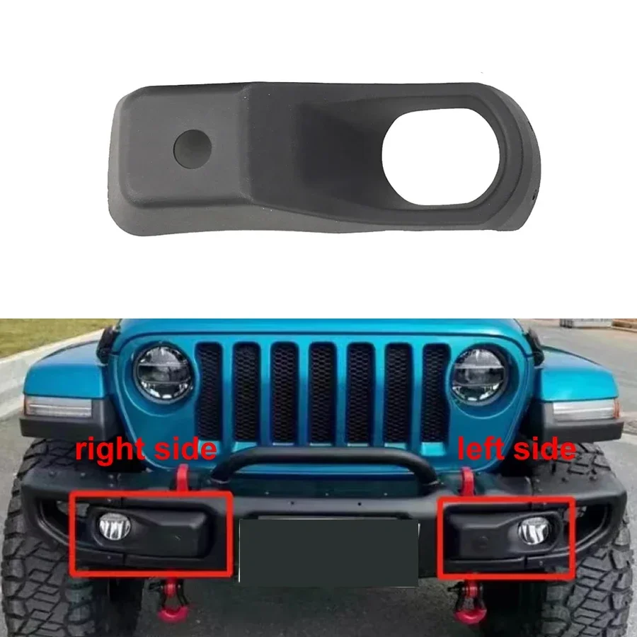 

Для Jeep Wrangler JL 2018 2019 2020 2021 с радарным отверстием, передний бампер, противотуманная задняя крышка, сменная рама радиатора