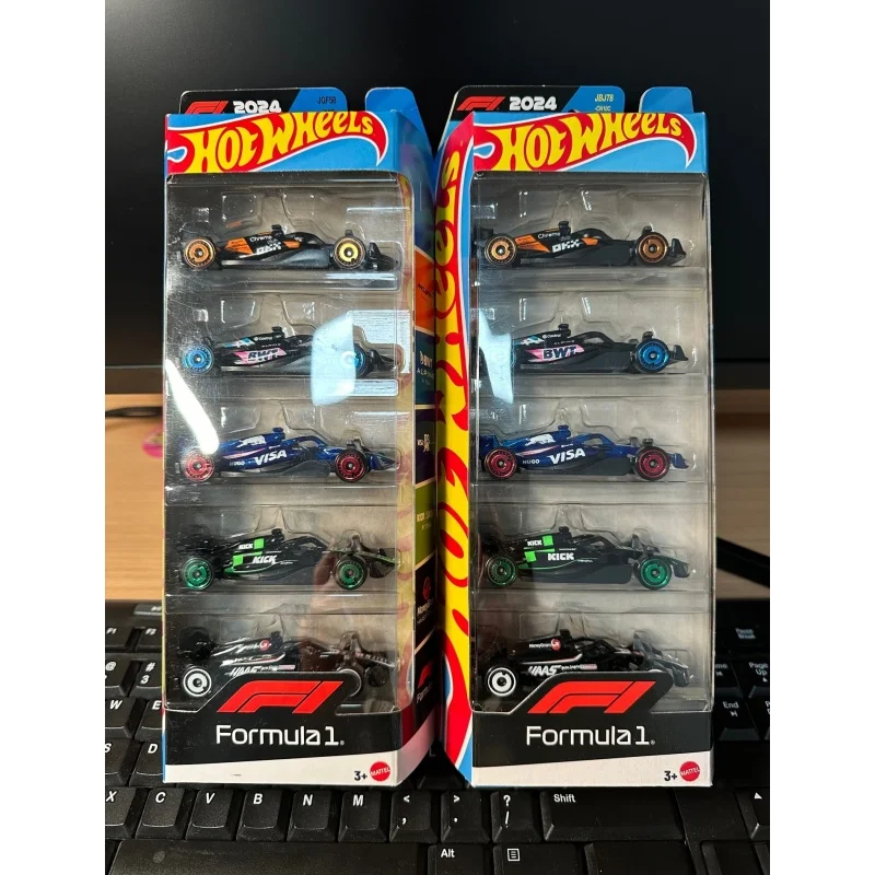 

Hot Wheels JBJ78 JBJ58 F1 Formula 1 Racing Series Five Car Set Alloy Sports Car Mercedes Benz Mclaren Simulation Toy Car Model