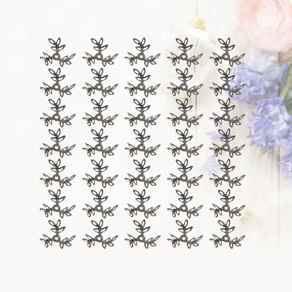 

Набор из 400 металлических полых цветочных элементов с тремя лепестками для изготовления украшений: подвески, декор для ожерелий, браслетов, серег, брелоков