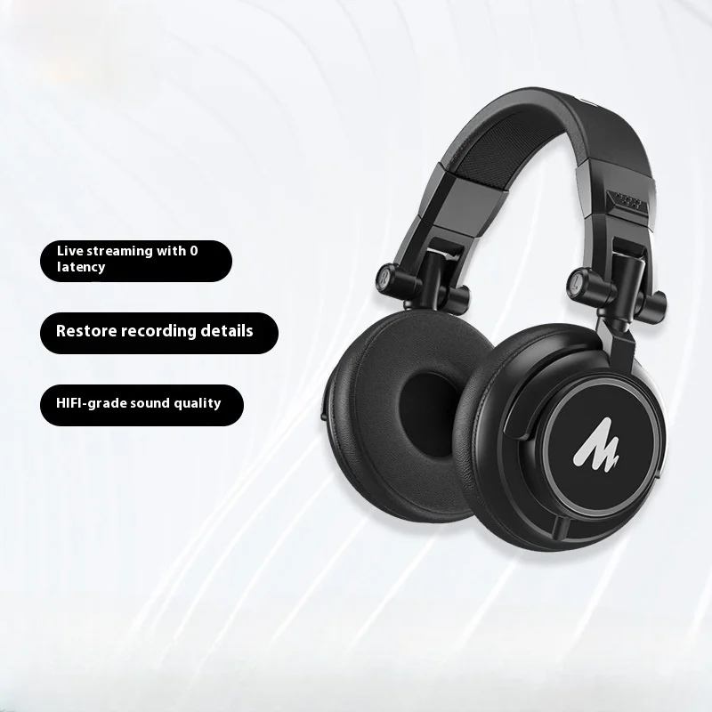 MH601 wired monitor headphones headset hifi computer online class music sound card headset recording