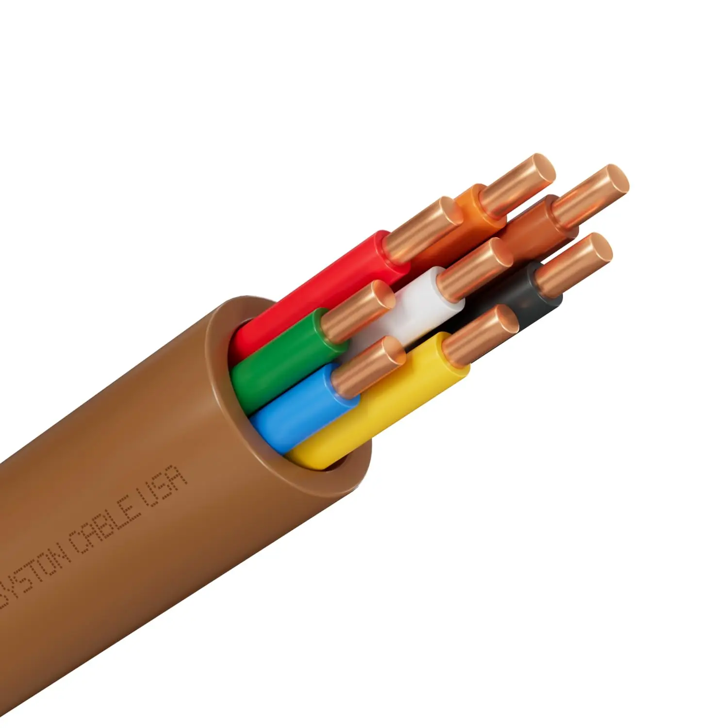 

Кабель для термостатов 18 AWG, 8 жил из цельной меди, устойчивый к УФ-излучению, для систем ОВКВ и низковольтных применений