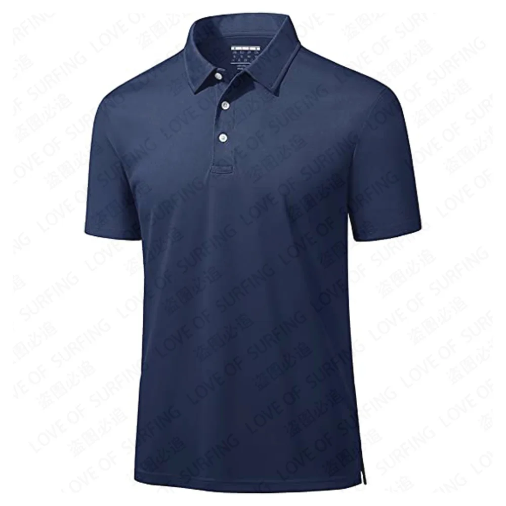 2023 Men's Golf Shirts Polo Quick Dry Lightweight Performance Short & Long Sleeve Athletic Tennis Collar Shirts UPF50 customized