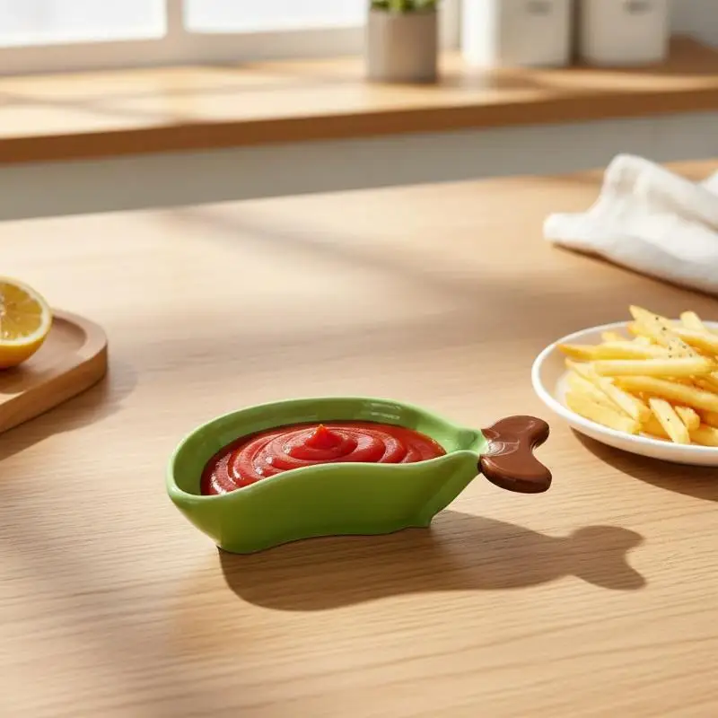 Hoyytu Manual Banana Grinding Plate Cute Non-Slip Multi-functional Kitchen Tool for Hot Pot Dipping Sauce Food Prep