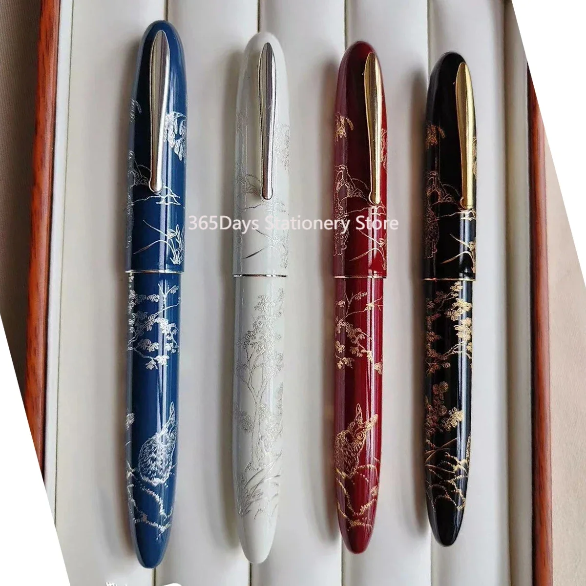 

2023 Hongdian N23 Fountain Pen Rabbit Year Limited High-End Students Business Office supplies Gold Carving Writing Pens