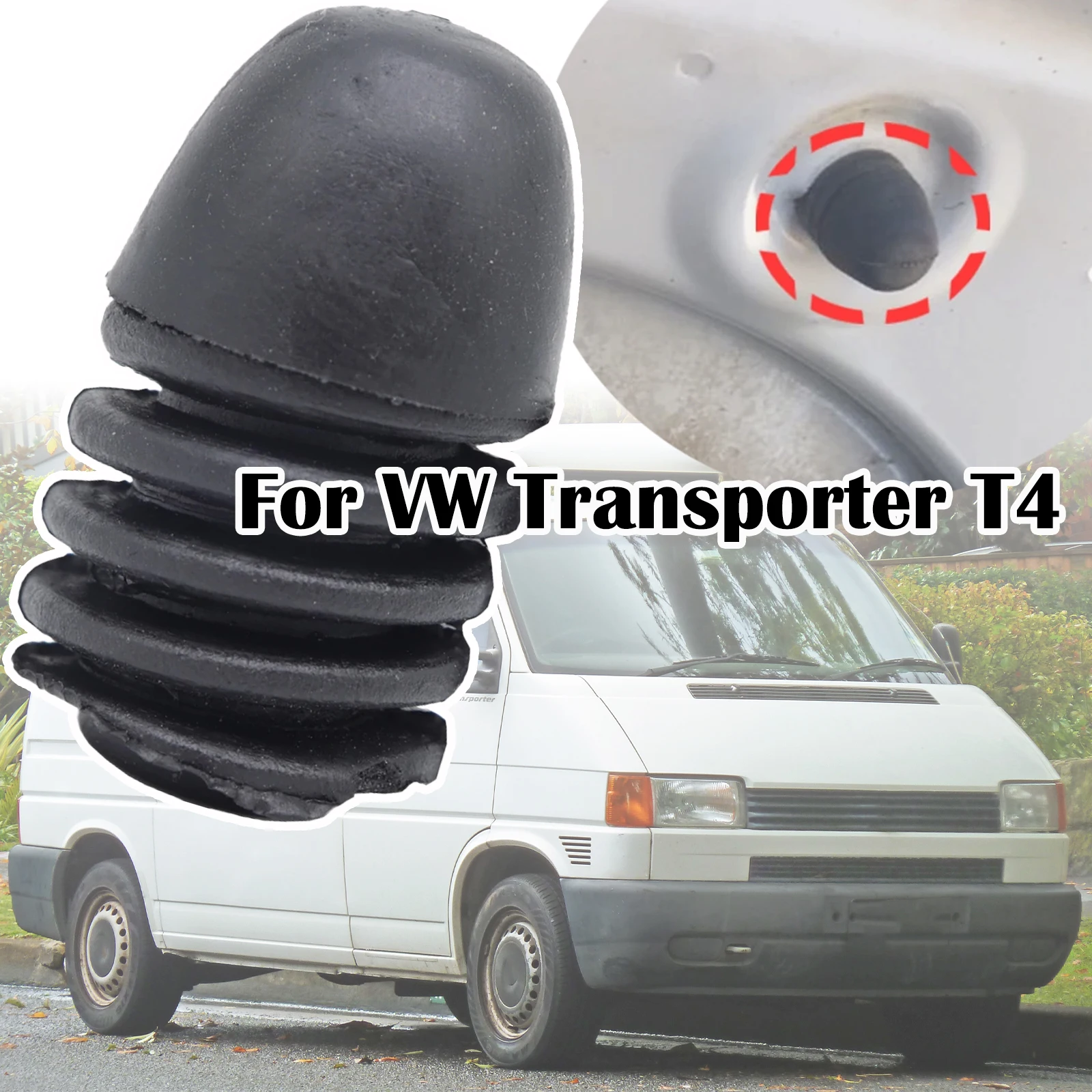 

For VW Transporter T4 Car Front Engine Bonnet Hood Bonnet Shock-absorbing Cushion Rubber Buffer 1990 1991 1992 1993 1994 - 2004