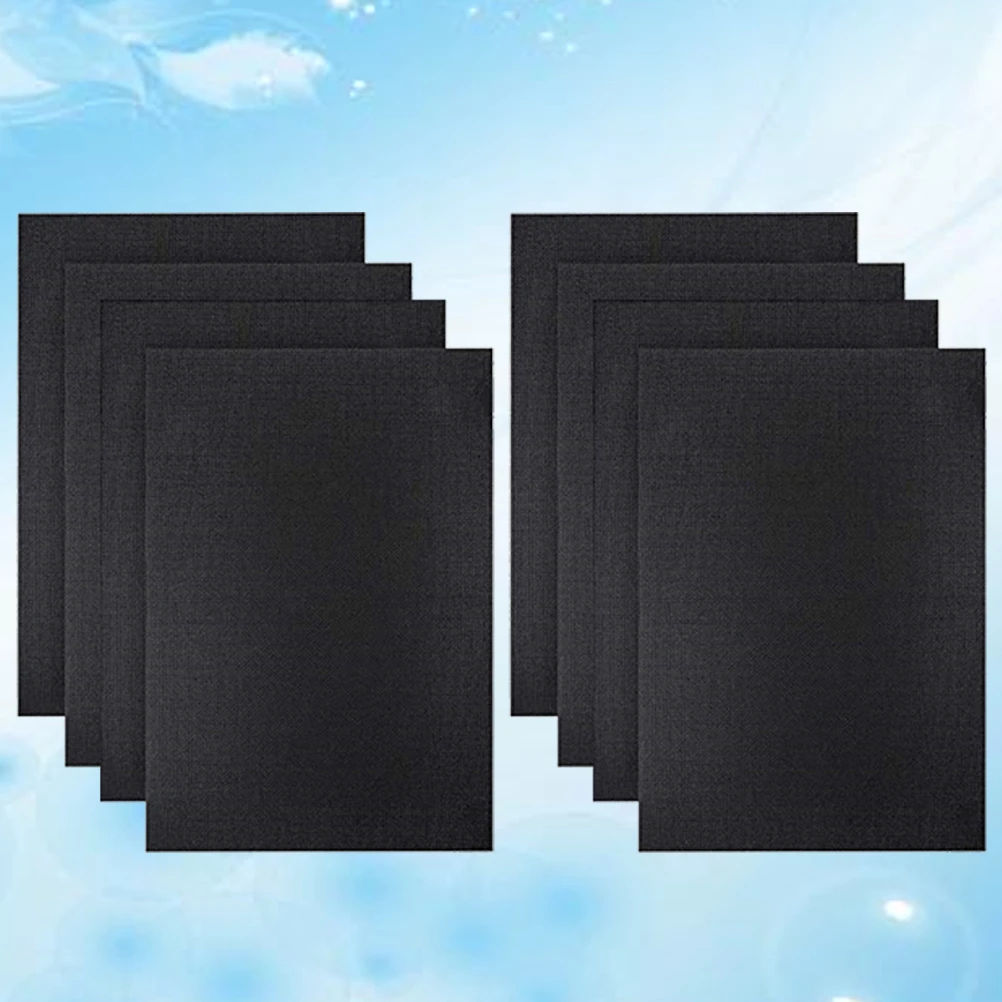 

8PCS Cross Stitch Cloth Embroidery Fabric Classic Black Counted Needlework DIY Projects Safe Durable High Quality