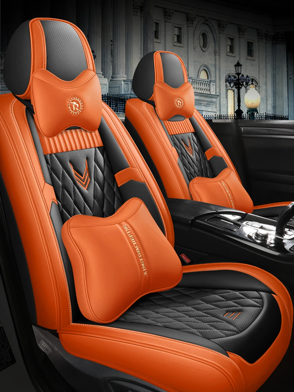 For Mitsubishi Eclipse Cross DS3 Chevrolet Orlando X-Trail T31 Luxury Leather Seat Covers Auto Interior Styling Accessories