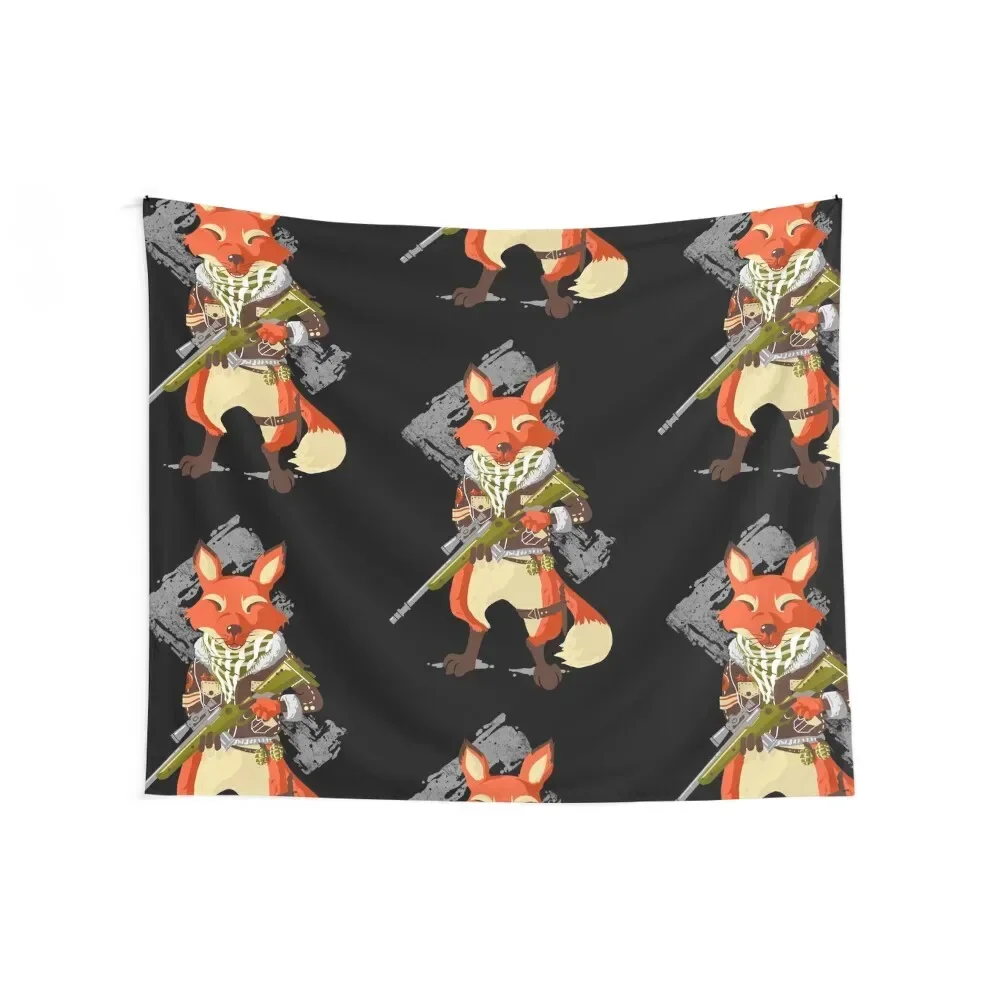 Fox Sniper Tapestry Room Decor Korean Style Carpet On The Wall Tapestry