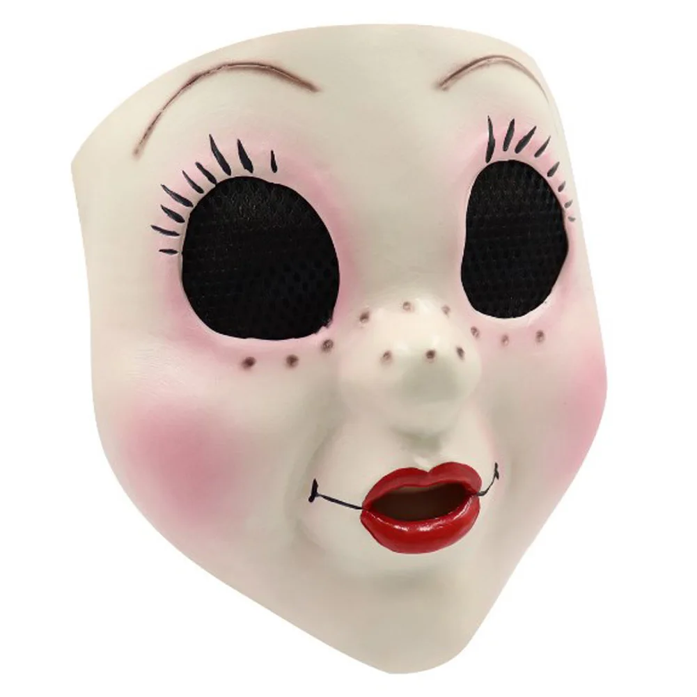 Killer Dollface Mask Cosplay Costume Accessories Movie The Strangers Role Play Headgear Face Mask Helmet Suit Props Halloween