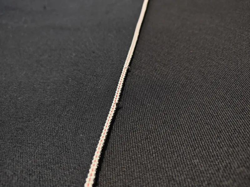 

13.8oz Stretch Black Selvedge Denim Material Suppliers Premium Selvage Elastic Jeans Fabric Manufacturers Free Ship W262728K-3T