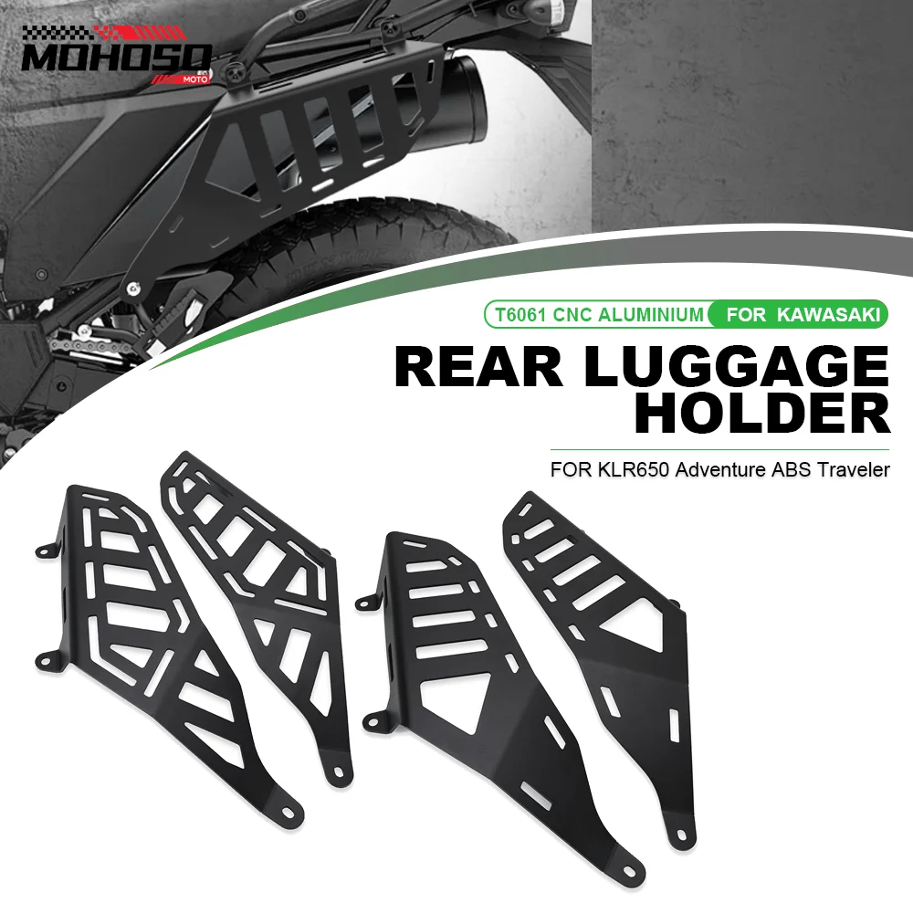 

Side Luggage Rack For Kawasaki KLR650 Adventure / ABS KLR650 Traveler 2022 2023 2024 2025 Motorcycle Aluminium KLR 650 ADV ABS