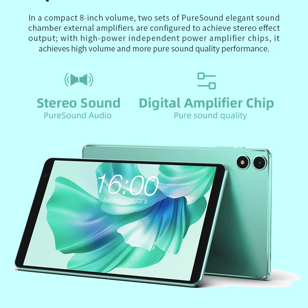 Teclast P85T 2026 Tablet Allwinner A523 8-Core 1.8Ghz 10Gb(4Gb+6Gb) Ram 64Gb Rom 8 Inch 800×1280Ips Wifi5 4g 5000Mah Type-C