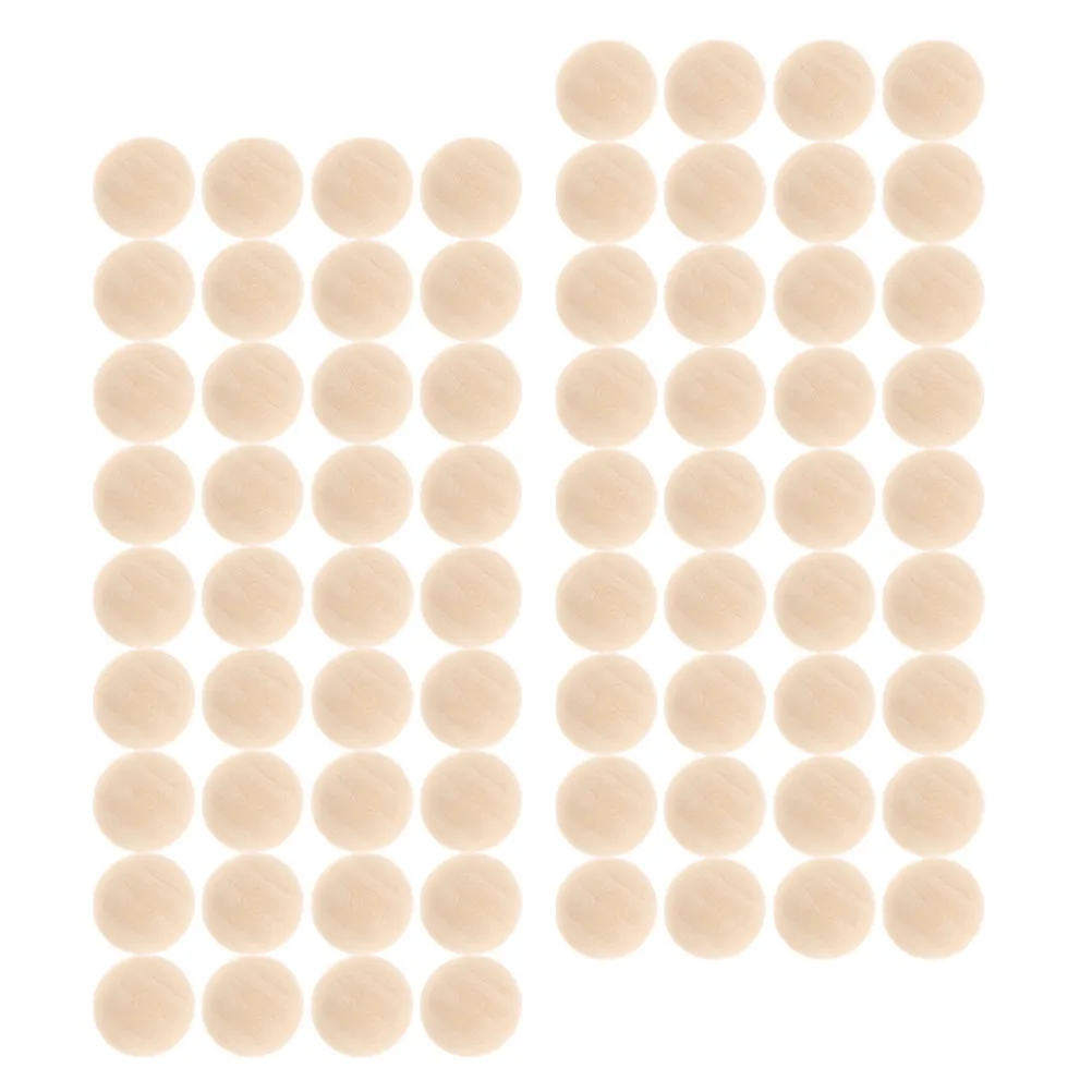 300 PCS Unfinished Half Ball for Painting Crafts Natural Balls Beads Diy Jewelry Wooden