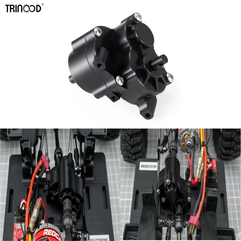 TRINOOD Metal Transmission Gearbox Assembly For 1/10 Redcat Ascent RC Rock Crawler Upgrade Replacement Parts