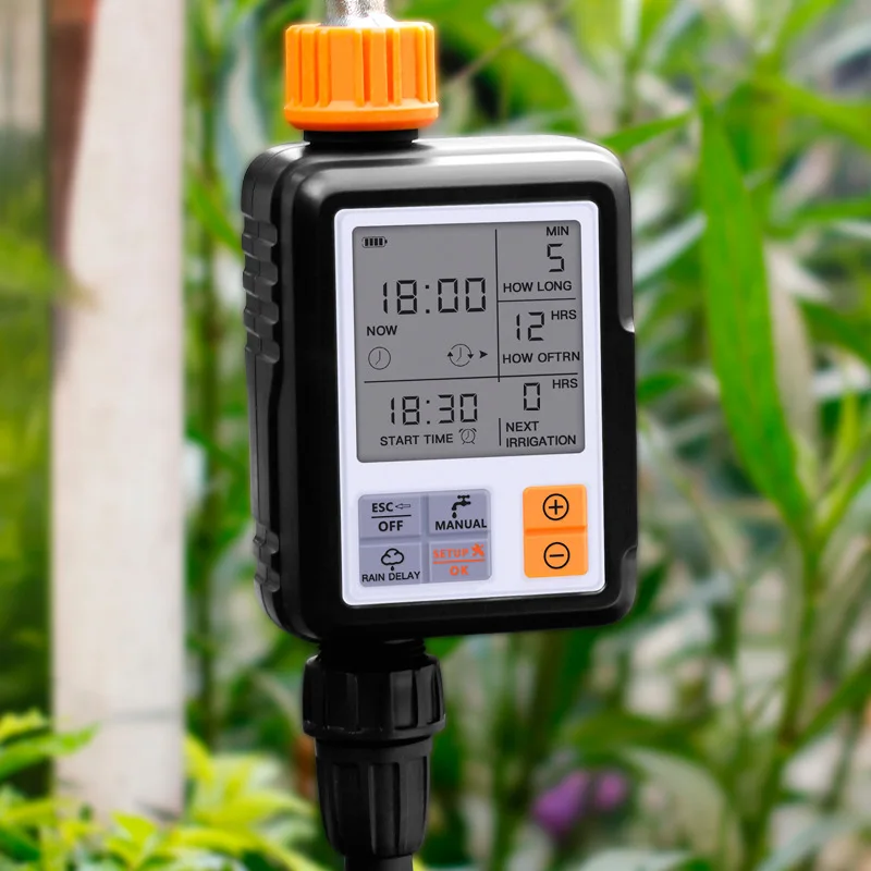 1. Full‑Automatic Watering Controller High‑Definition Large‑Screen Smart Timing Irrigator For Garden Balcony Plant Care