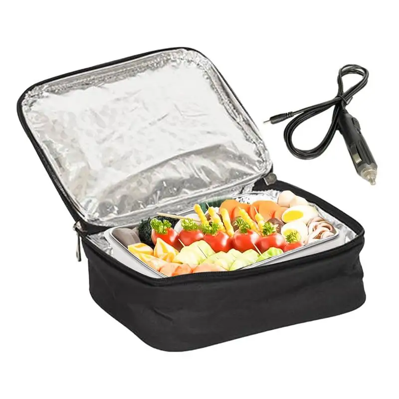 Heated Lunch Box Outdoor Electric Food Heater Car Constant Heating Insulation Bag For Camping Road Trip Car Truck Offices