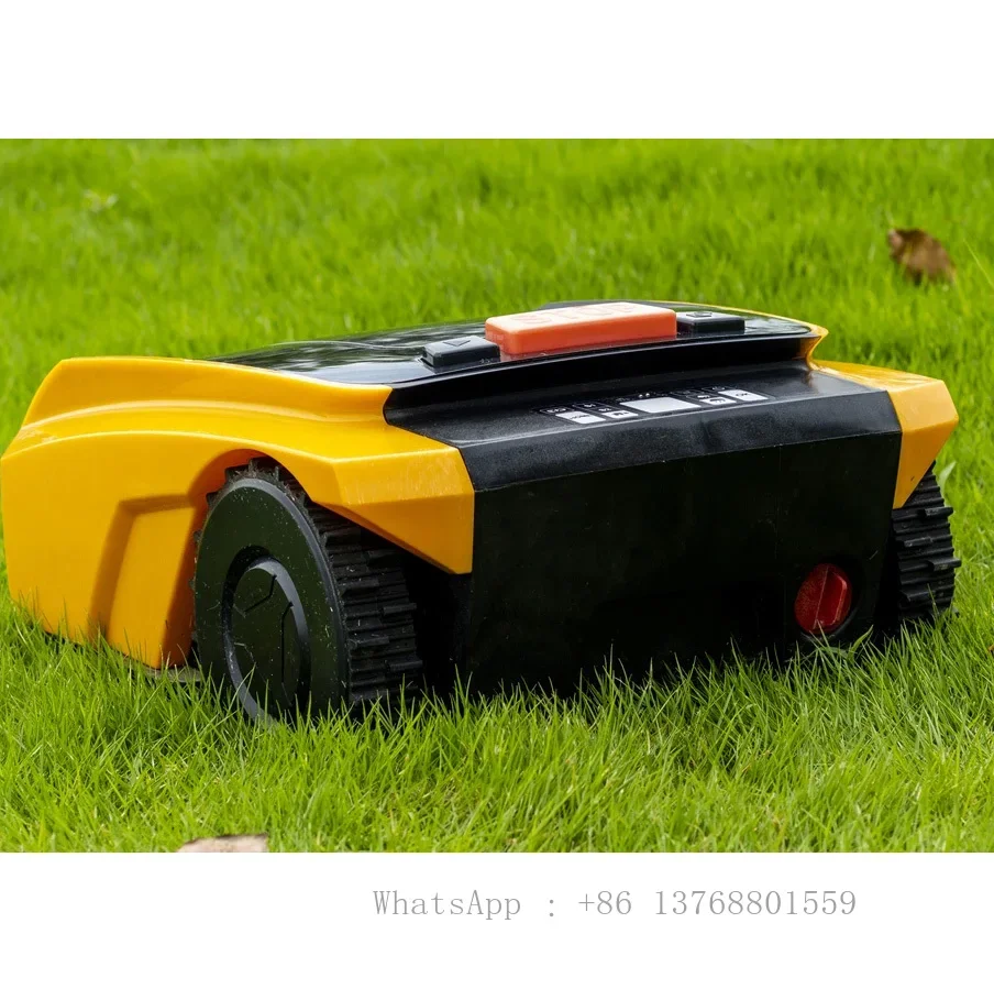 Akx Electric Robot Lawnmower Self-Propelled Cordless Blade Cutting Machine Automatic Robotic Lawnmower With Battery Power Source