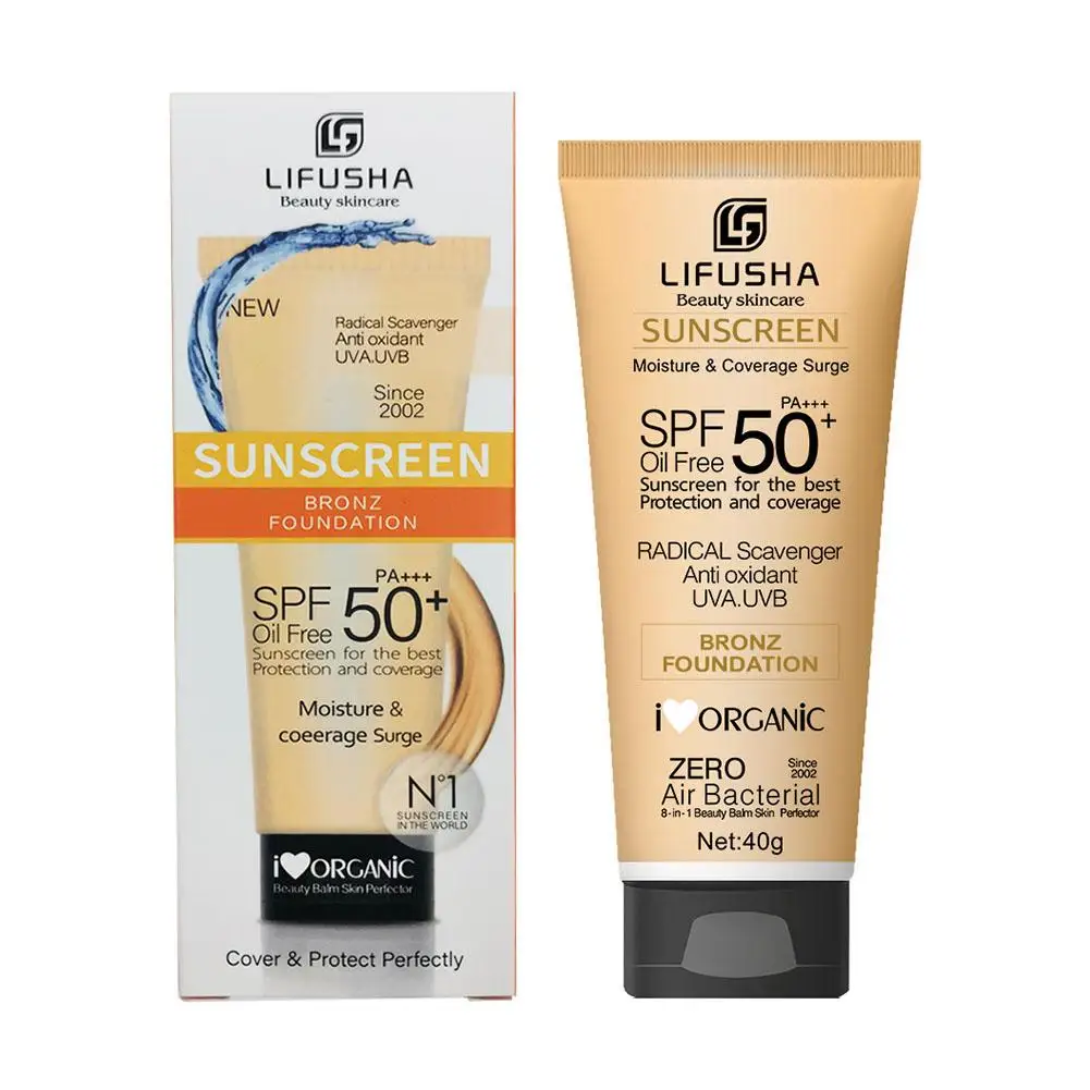 Crema solare isolare idratare sbiancante cura della pelle ultravioletto 50 +, Formula trucco crema leggera SPF protezione solare K5Q3