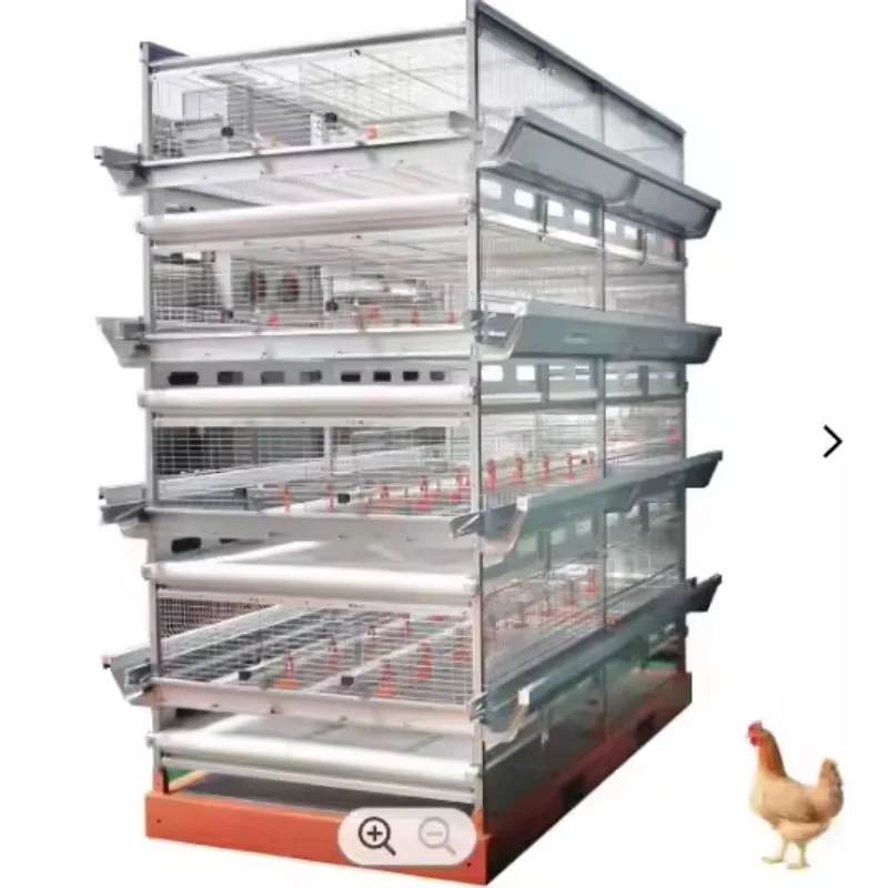 Automated Laying Hen Cage Poultry Breeding Equipment Battery Cage for Chicken Farm and Animal Supplies