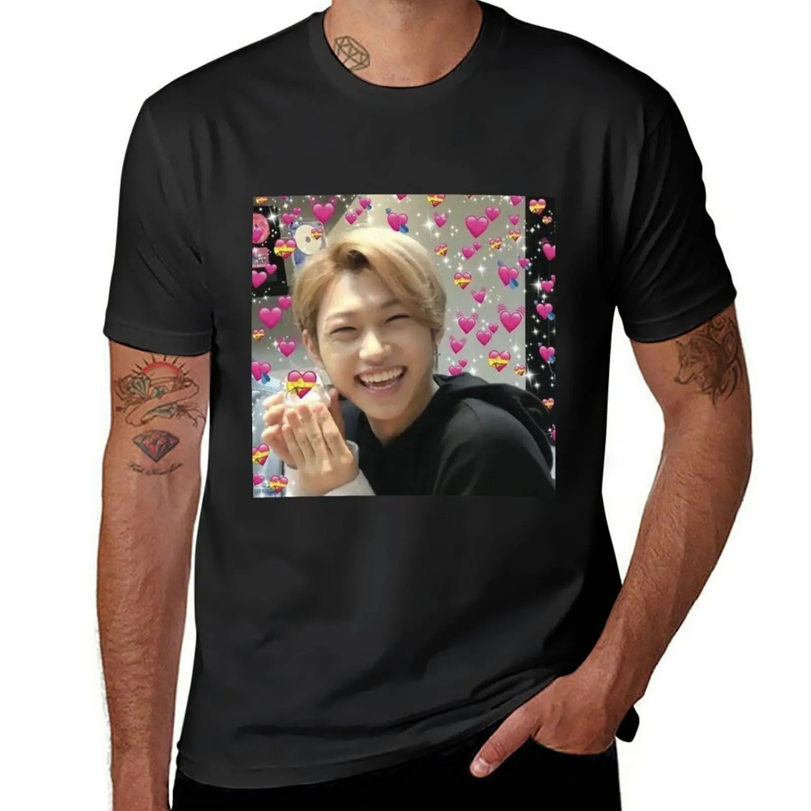 

Felix heart meme T-Shirt vintage graphic tee customs design your own luxury designer man clothes t shirt men 100℅ cotton