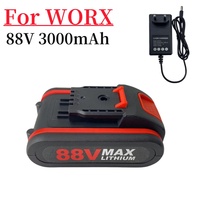 88V Rechargeable Lithium Ion Battery Electric Saw Wrench Cordless Reciprocating Saw 88VF For Worx Battery