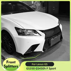 Carbon Fiber/FRP Black Car Front Bumper Lip Spoiler Splitters Flaps for Lexus GS F Sport GS350 GS450h 2012 - 2015 Car Body Kits