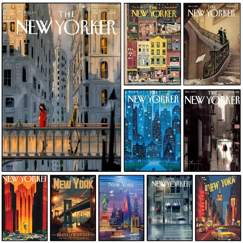 Cover Of New York Magazine Poster Self-adhesive Art Waterproof Paper Sticker Coffee House Wall Decor