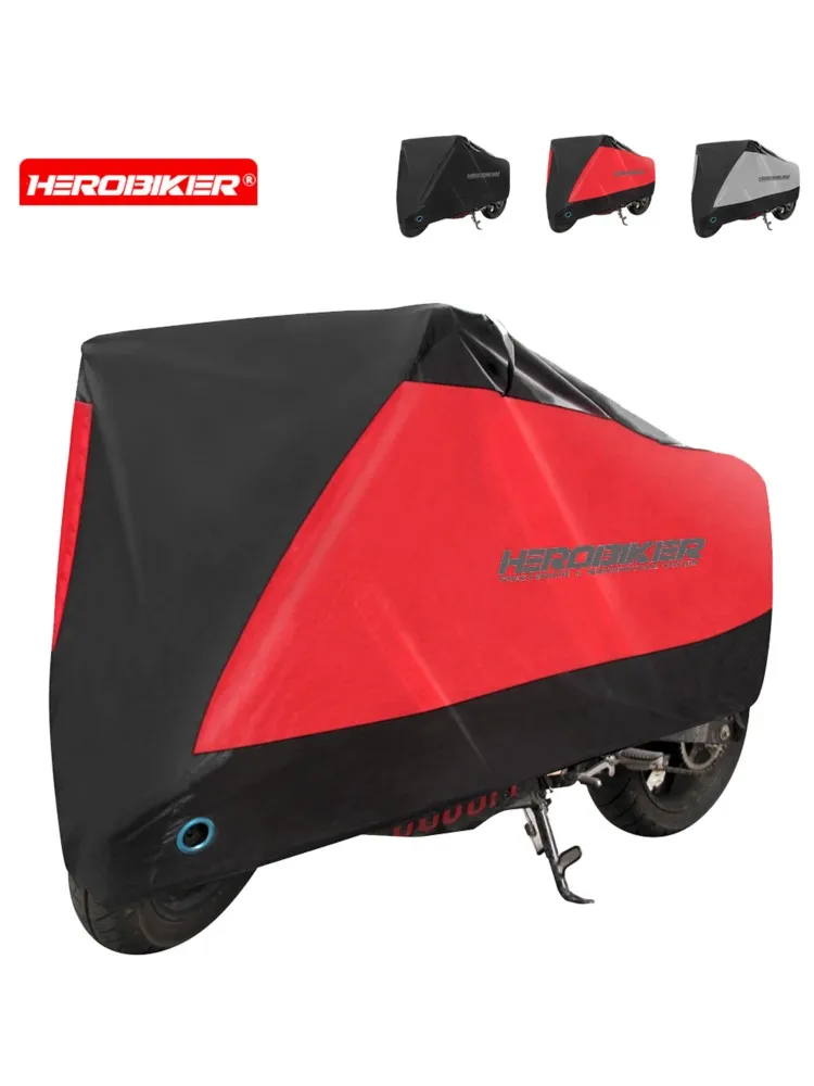 AliExpress HEROBIKER Motorcycle Dust Cover For All Seasons Rain UV Protection Outdoor Motorcycle Bicycle Cover Suitable For Various Vehicle Models