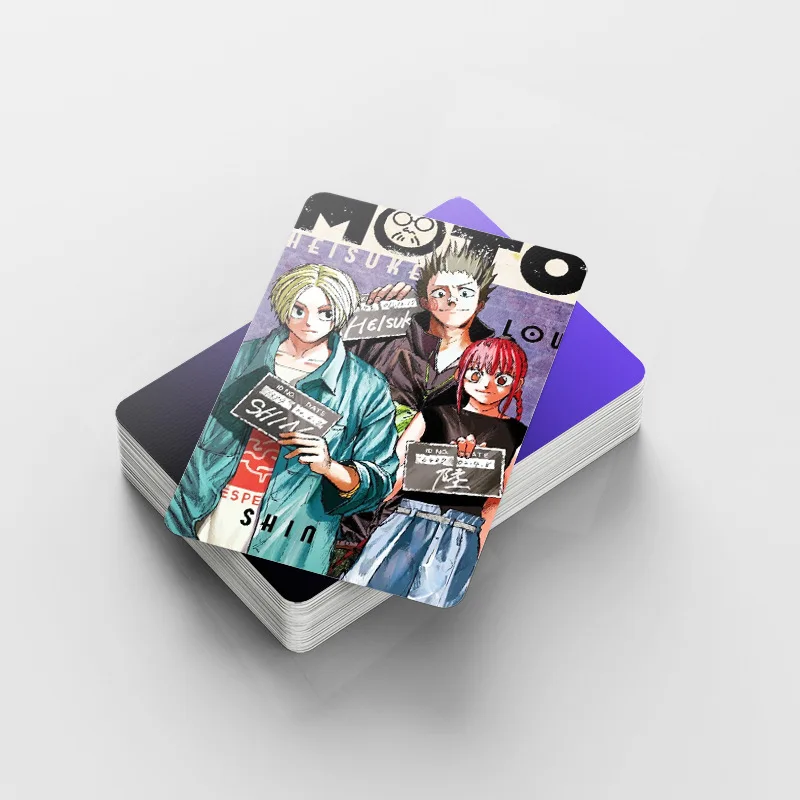 60+32Pcs/Set SAKAMOTO DAYS Card Japanese Anime Lomo Card Stickers Games With Postcards Message Photo Gift Fan Collection Toy