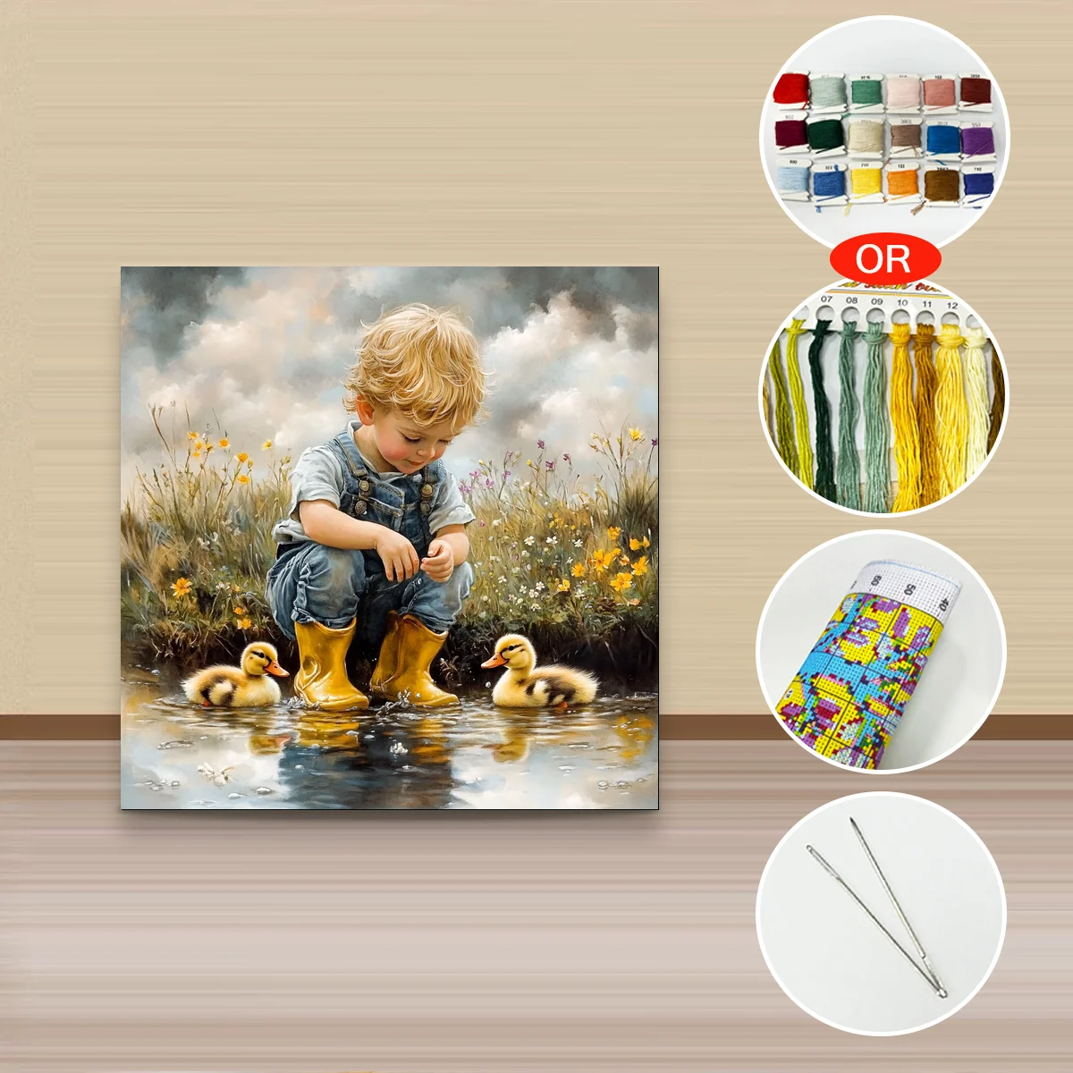 1 Stück 30x30 cm/11,8 Zoll, 11CT/14CT Kreuzstich-Set, DIY Valentinstagsgeschenk, Stickerei-Set für Festivals, Tiermotiv – Detail 4