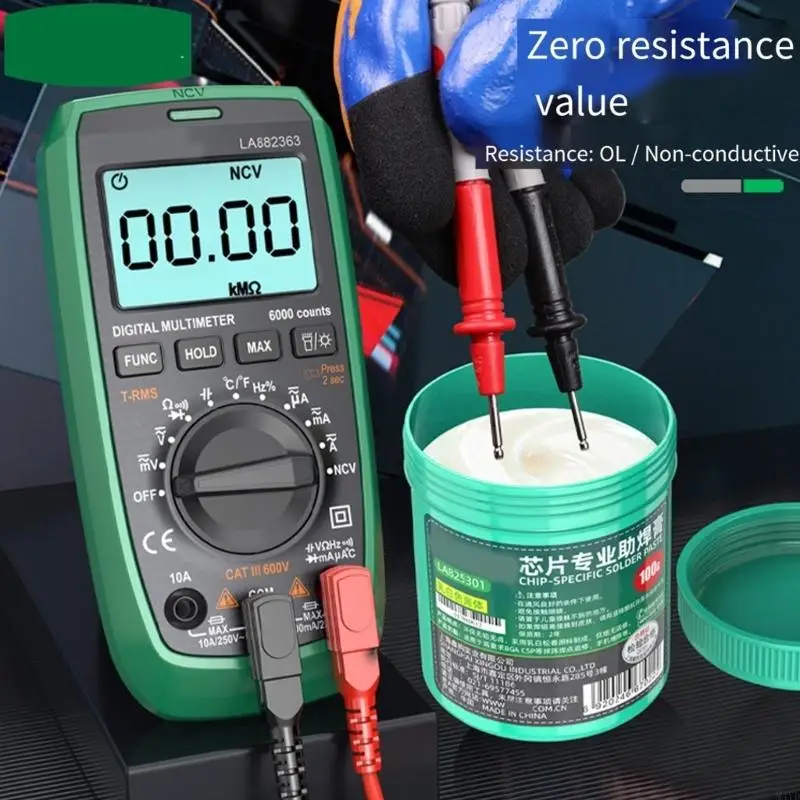 High Performances No Clean Solder Flux Paste For BGA Repair Electronics Soldering With No Clean Formula 100g/19g M4YD