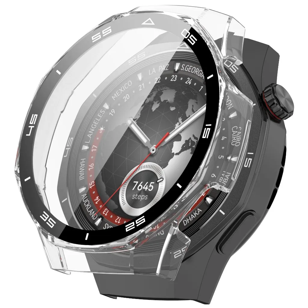 Edge Tempered Glass Film Case for Huawei Watch GT 5 Pro 46mm scale Full Coverage Screen PC Shell Huawei GT5 Pro Hard Cases