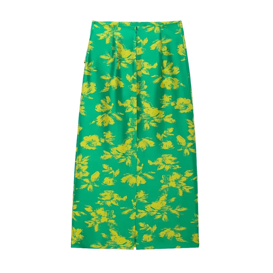 กระโปรงง่ายและอเนกประสงค์เอวสูงสไตล์สตรีทกระโปรงหนังแฟชั่นสไตล์ยุโรปและอเมริกาใหม่ฤดูใบไม้ร่วง