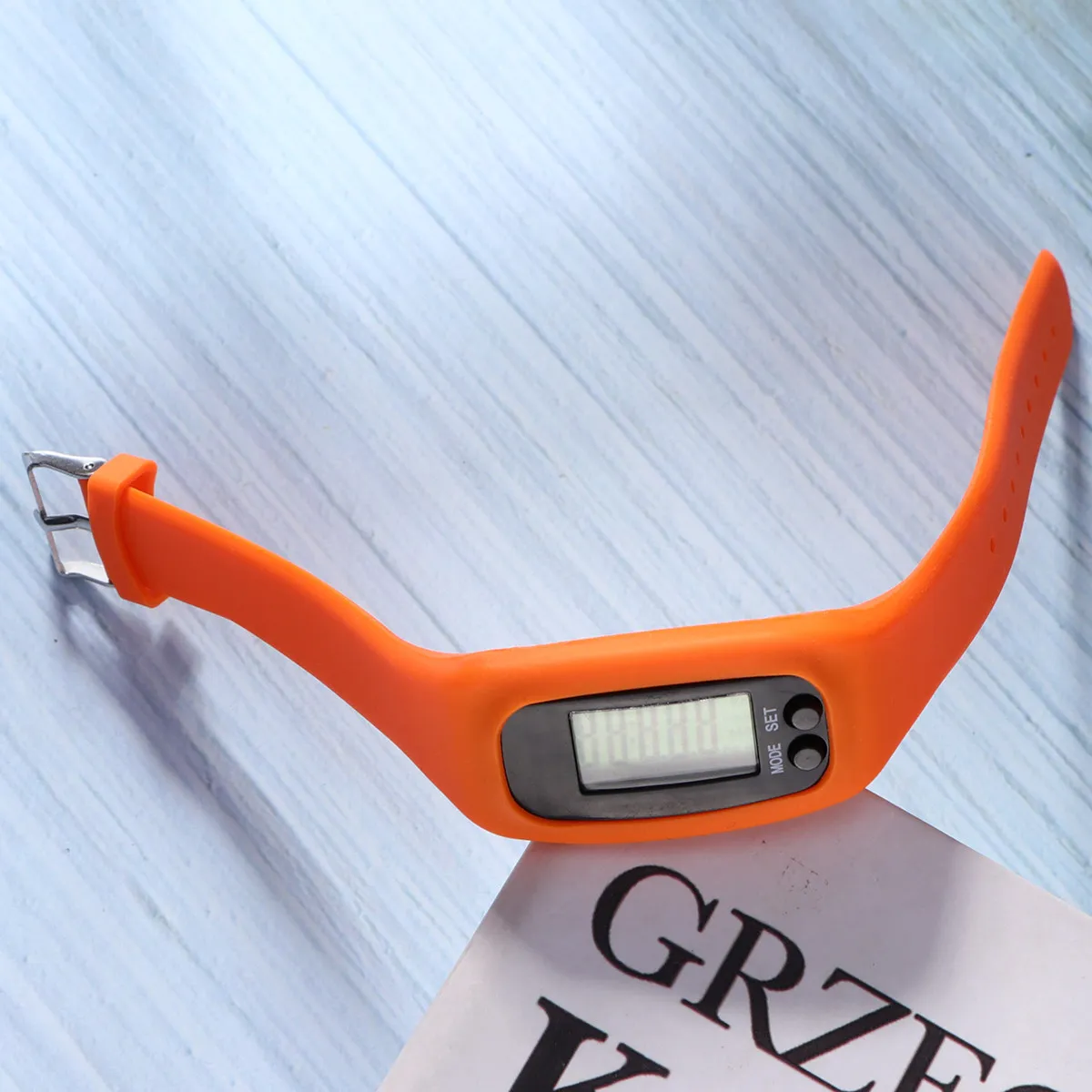 

Stylish Smart Pedometer Watch Detachable Silicone Band for Sports Walking Watch Walking Steps Counter