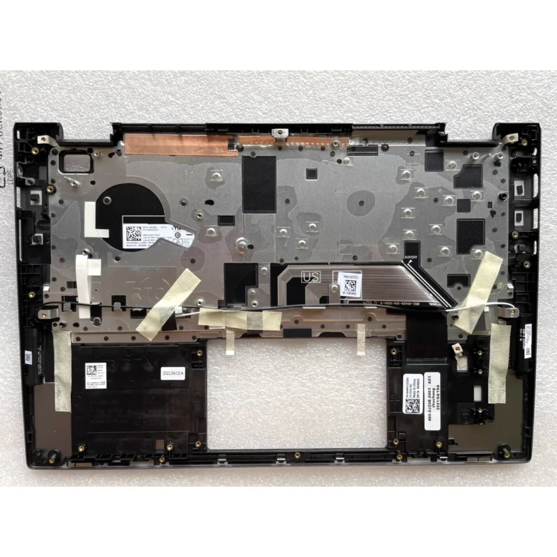 S+   New Palmrest Upper Case w/US Intl NBL KB For Dell Inspiron 14 5400 5406 2-in-1