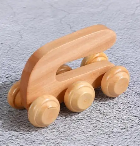 

Wooden nail bent round Log back massage equipment Portable wooden massager