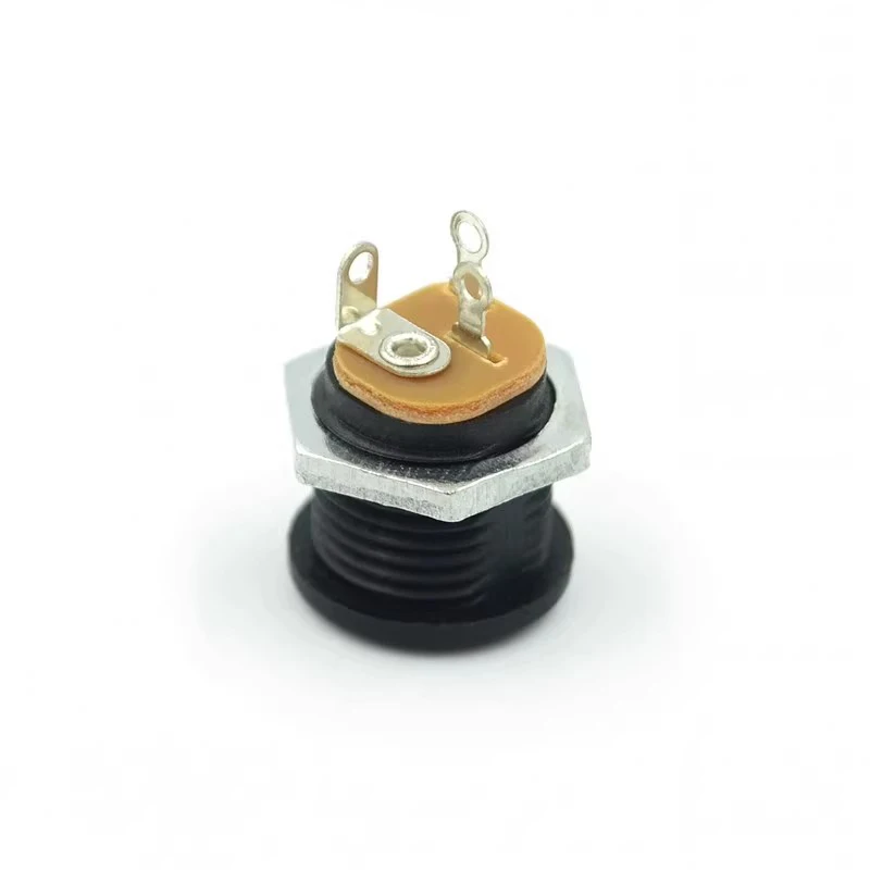 20~2000Pcs With Nut DC022 DC Head Inner Diameter 5.5mm Inner Needle 2.1mm DC Power Socket 5.5 2.1mm