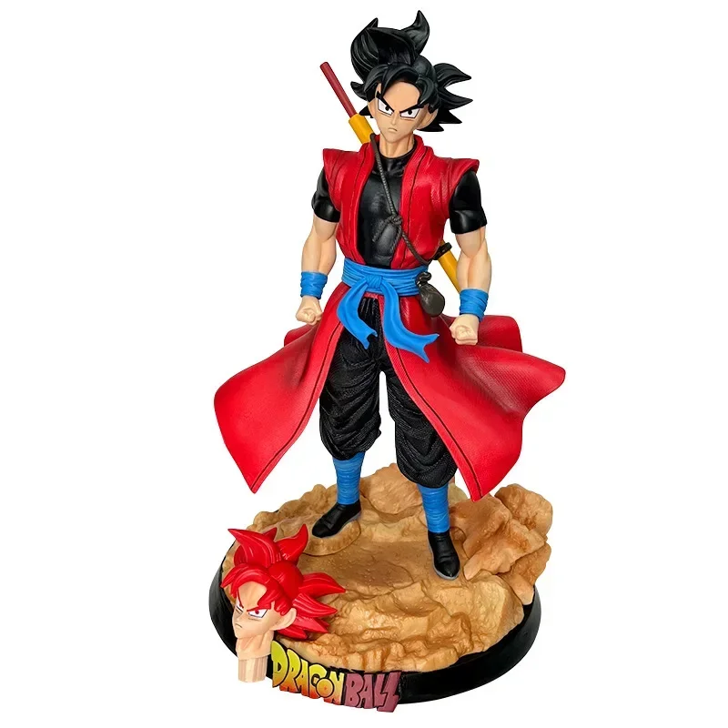 

30cmDragon Ball z GK PVC Vegeta Hunter Goku Dragon Ball Hero Time and Space Patrol Super Saiyan God Anime Hand Model Ornament