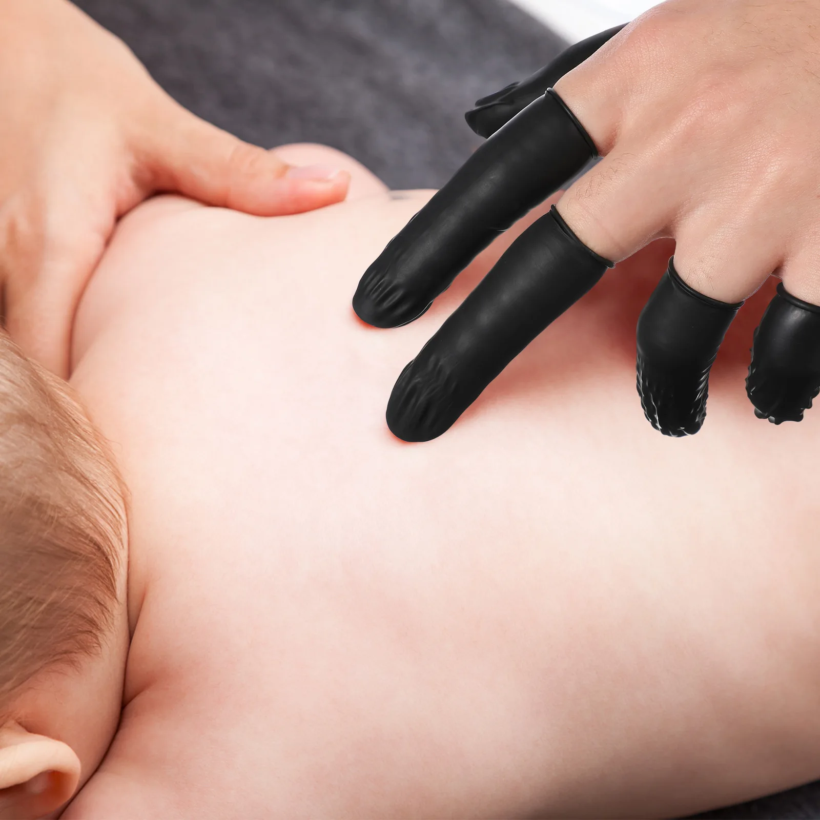 

100pcs Anti-Static Tattoo Sleeve Thickened Latex Machine Cover Non-Slip Dustproof Handle Case For Cartridge Needle Black